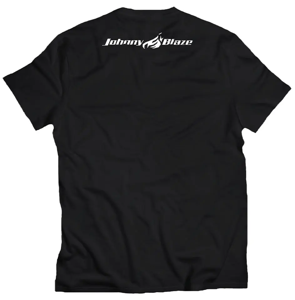 Tricou Johnny Blaze - Parental Advisory Explicit Lyrics [ Black Blue ] Editia 3 stoc