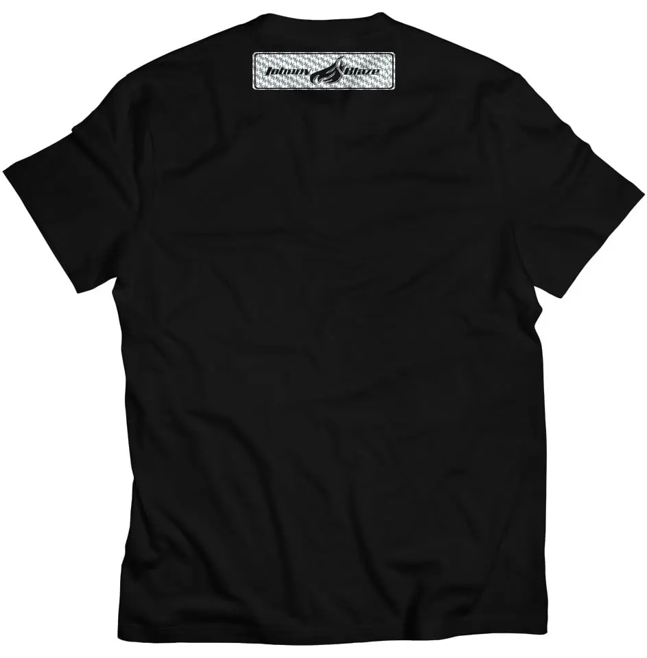 Johnny Blaze camiseta clásica - JB Old School está aquí [ negro de plata de lujo ]